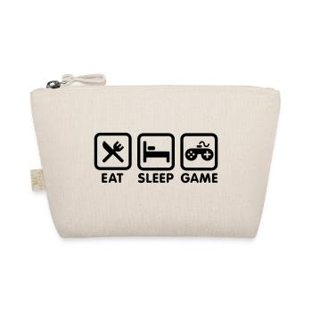 Eat sleep game - Bio-Täschchen - Natur - Vorne