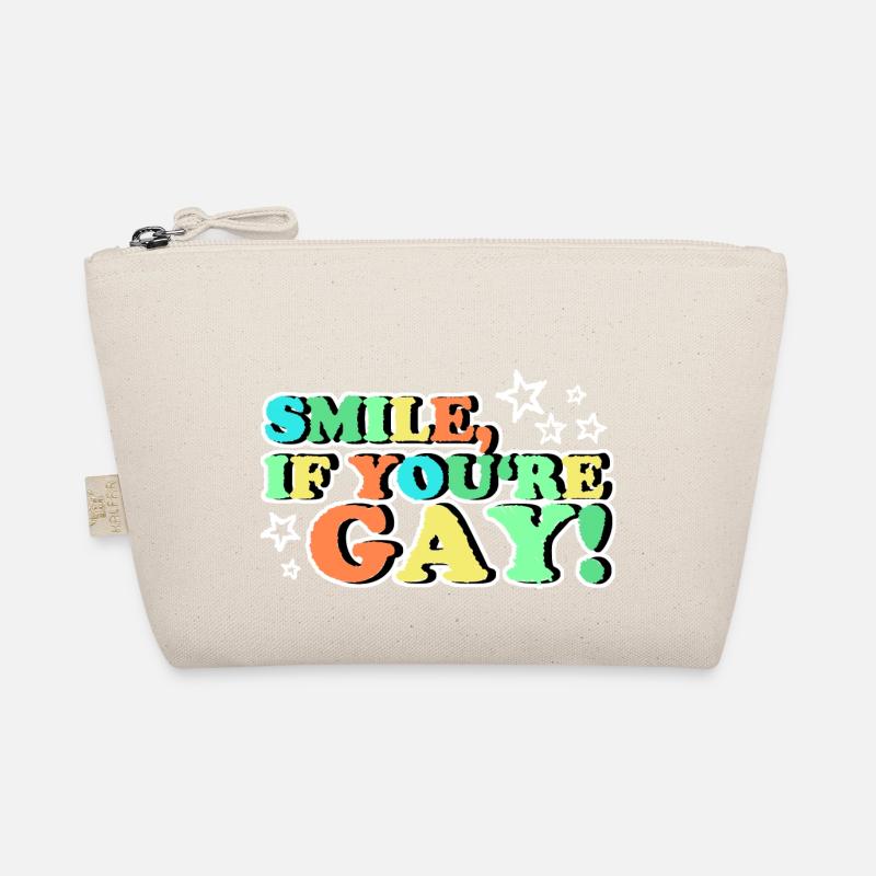 LÄCHLE WENN DU SCHWUL BIST Bio-Täschchen