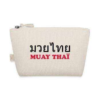 Muay Thai (V) - Bio-Täschchen - Natur - Vorne