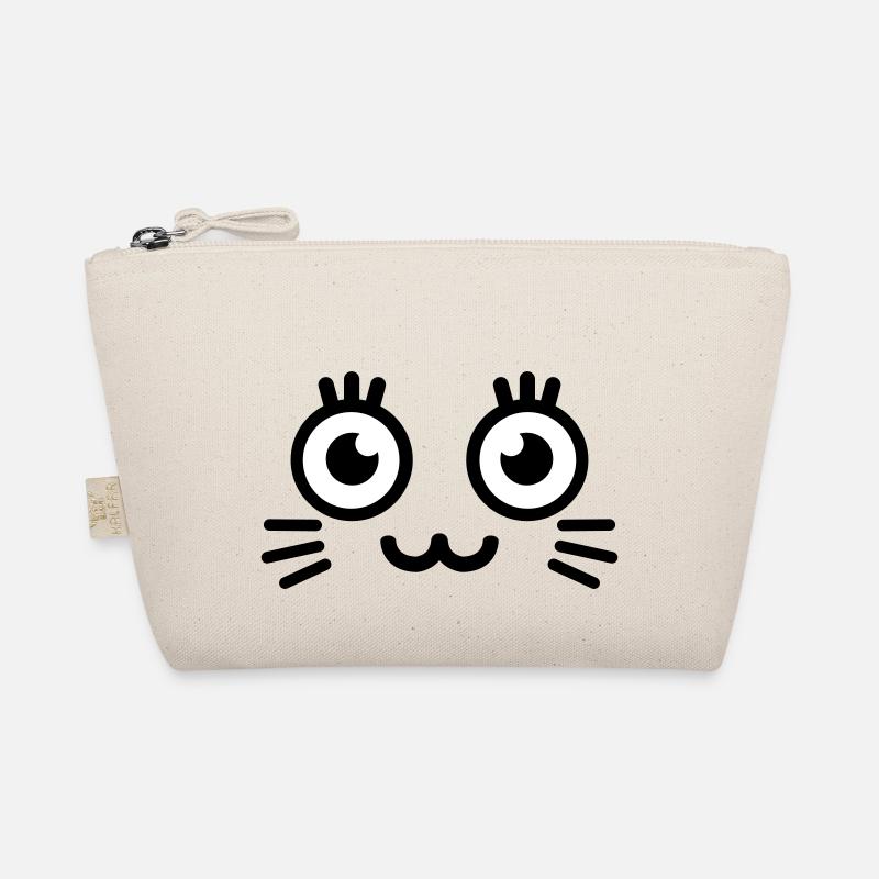cute kitty face Bio-Täschchen