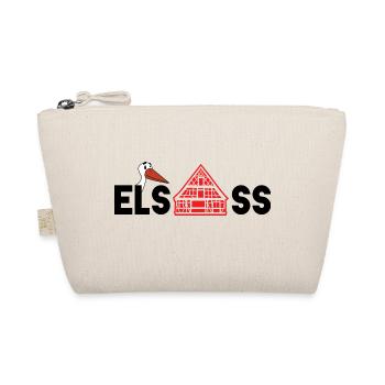 Alsace : cigogne & maison - Trousse biologique - nature - Devant