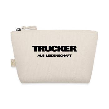 Schriftzug Trucker  - Bio-Täschchen - Natur - Vorne