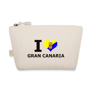 I LOVE GRAN CANARIA FLAG - Organic Pouch - nature - Front
