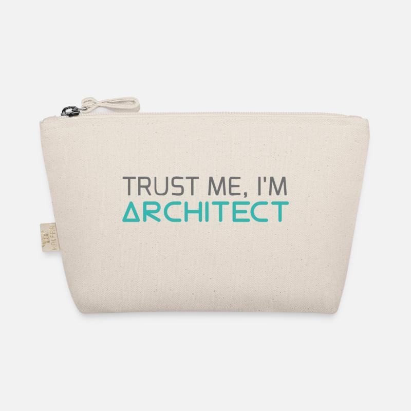 Architekt / Architektur: Trust Me, I´m Architect - Bio-Täschchen - Natur
