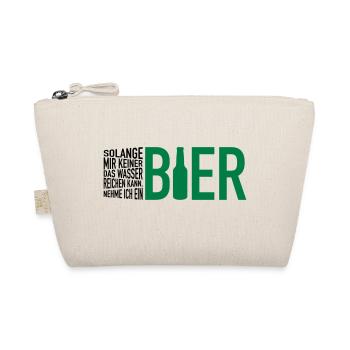 Wasser reichen. Bier - Bio-Täschchen - Natur - Vorne