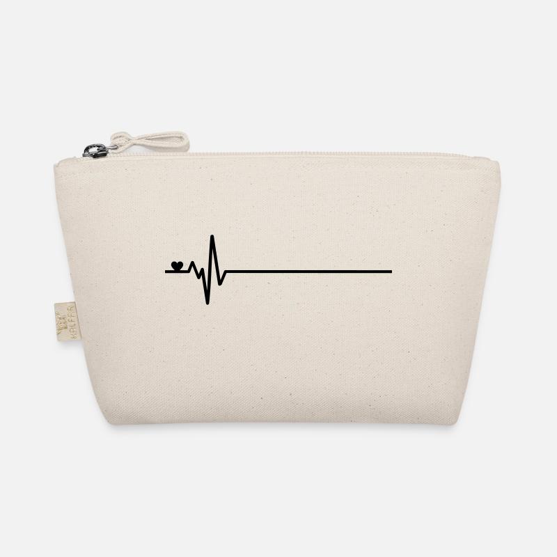Herzschlag Ich liebe dich Linie Puls Arzt Bio-Täschchen