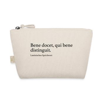 Bene docet, qui bene distinguit. - Bio-Täschchen - Natur - Vorne