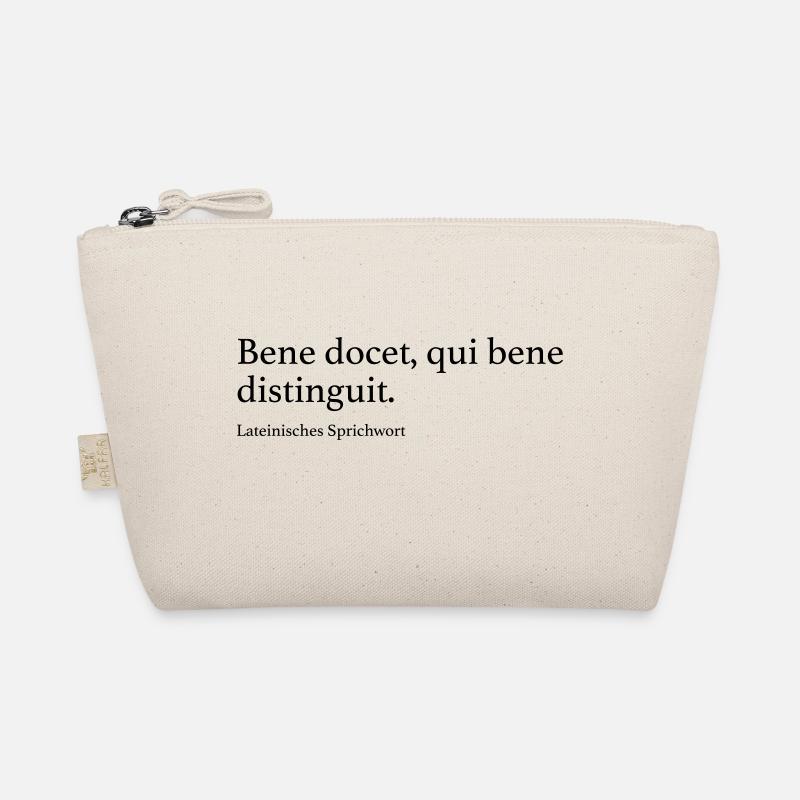 Bene docet, qui bene distinguit. - Bio-Täschchen - Natur