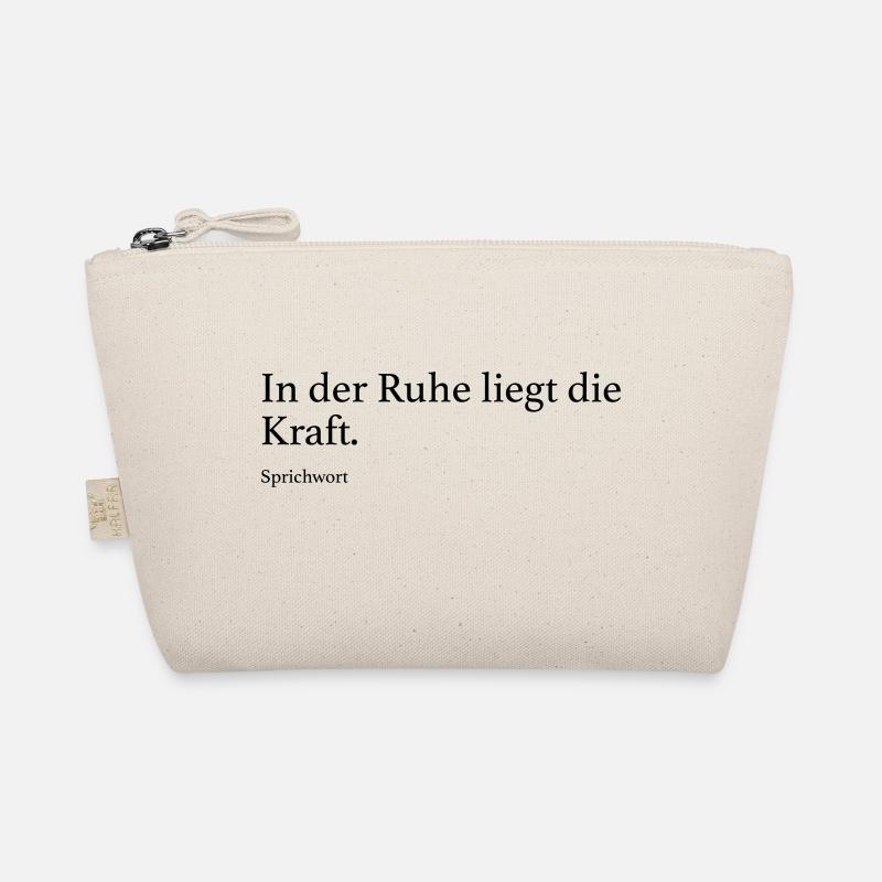 In der Ruhe liegt die Kraft. Bio-Täschchen
