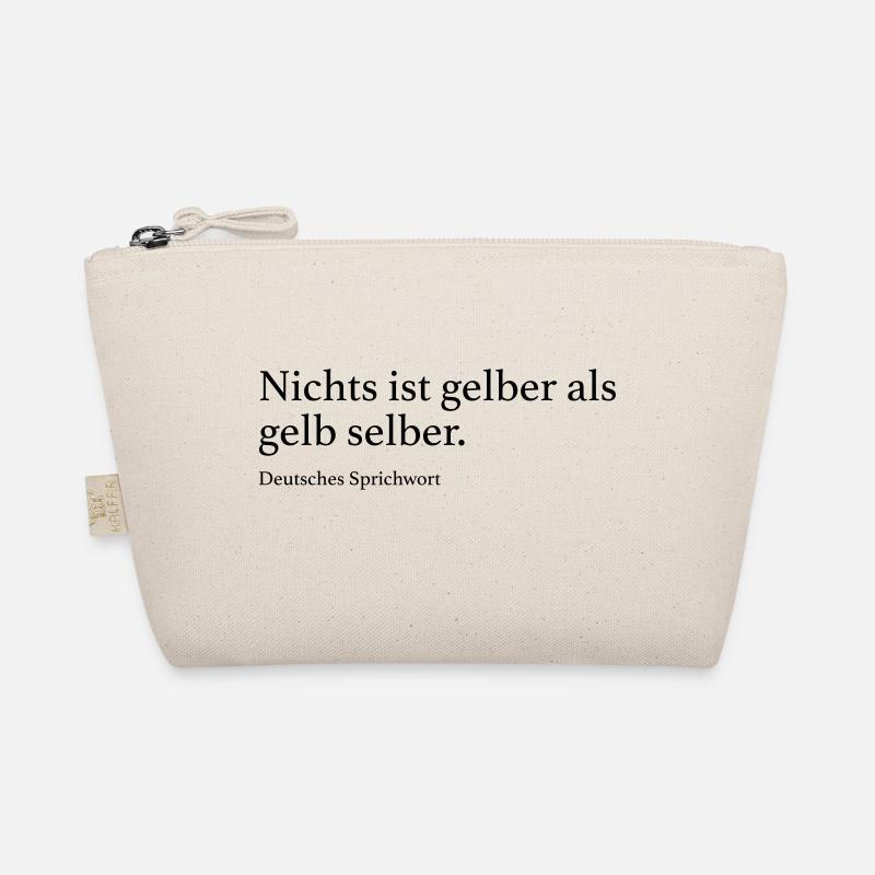 Nichts ist gelber als gelb selber. - Bio-Täschchen - Natur