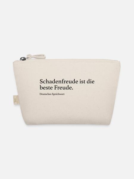 Schadenfreude ist die beste Freude. - Bio-Täschchen - Natur - Vorne