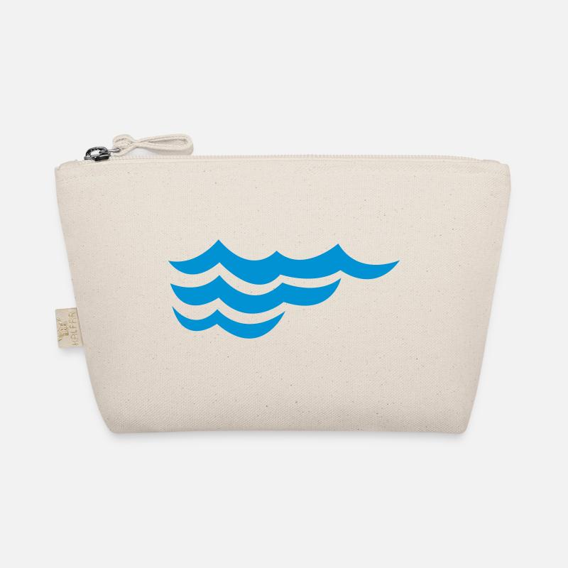 ocean waves Organic Pouch