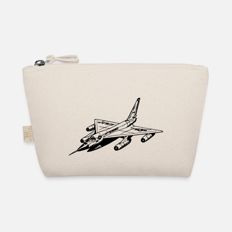 fighter jet Organic Pouch
