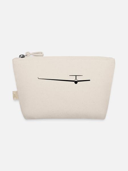 Segelflieger Geschenk - Bio-Täschchen - Natur