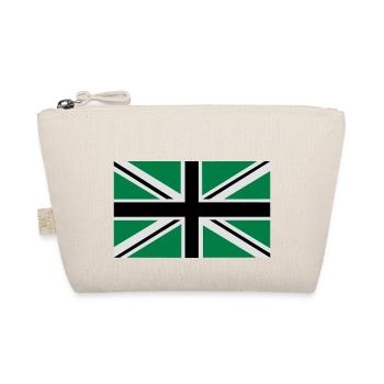 Union Jack | black-white-green | Flag flag - Organic Pouch - nature - Front