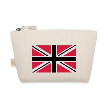 Union Jack | black-white-red | Flag flag - Organic Pouch - nature - Front