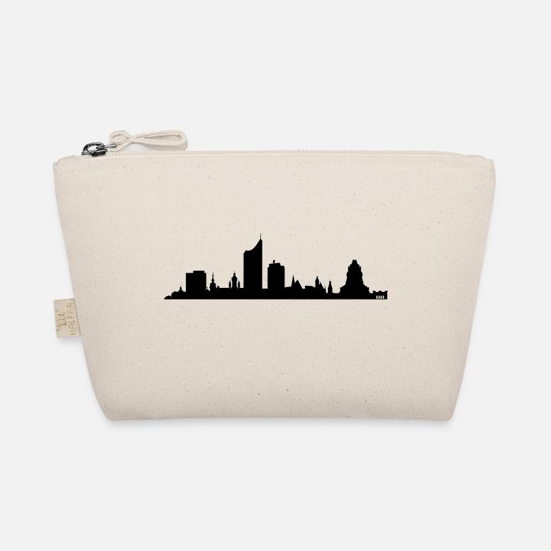 Skyline Leipzig - Bio-Täschchen - Natur