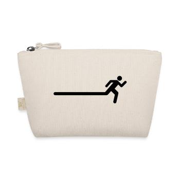 Run fast man - Bio-Täschchen - Natur - Vorne