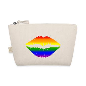 Rainbow Lips - Organic Pouch - nature - Front