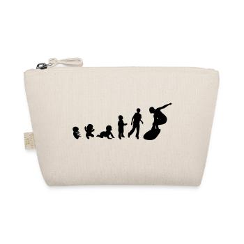 Evolution human man men sport surf - Organic Pouch - nature - Front
