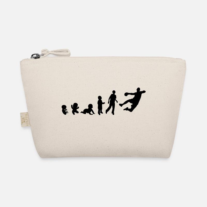Handball-Sport-Evolution der Menschenrechte Bio-Täschchen