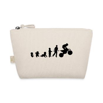 Evolution human rights motocross sports - Organic Pouch - nature - Front