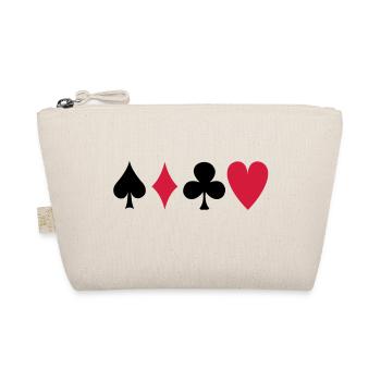 poker - Bio-Täschchen - Natur - Vorne