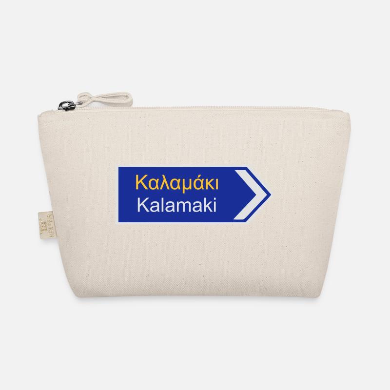 Wegweiser nach Kalamaki Geschenk Reise - Bio-Täschchen - Natur