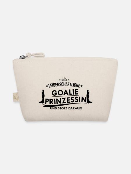 Leidenschaftliche Prinzessin Goalie - Bio-Täschchen - Natur - Vorne