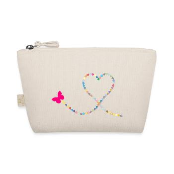 Hearts Hearts Heart I Love You I Love You U19 - Organic Pouch - nature - Front