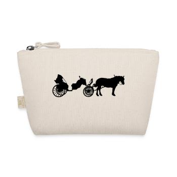 Kutsche mit Pferd - Bio-Täschchen - Natur - Vorne