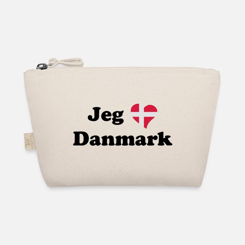 Jeg elsker Danmark - Ich liebe Dänemark - Bio-Täschchen - Natur