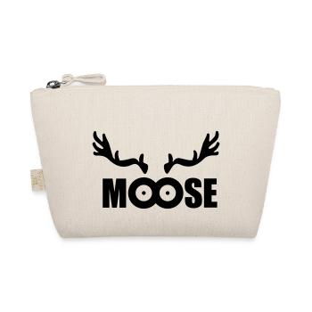 Moose (black) - Bio-Täschchen - Natur - Vorne