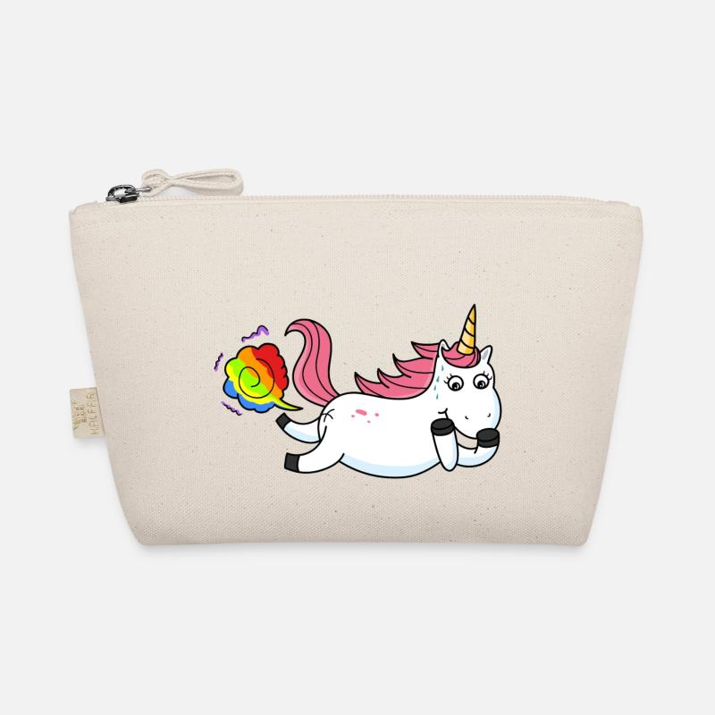 Farting unicorn rainbow Organic Pouch