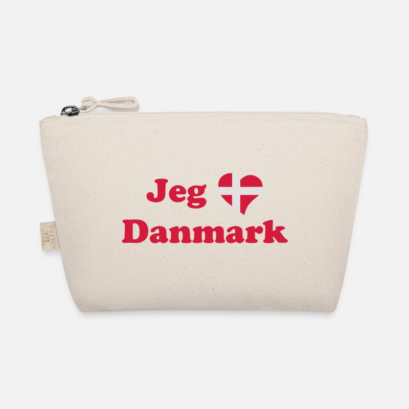 Jeg elsker Danmark - Ich liebe Dänemark - Bio-Täschchen - Natur