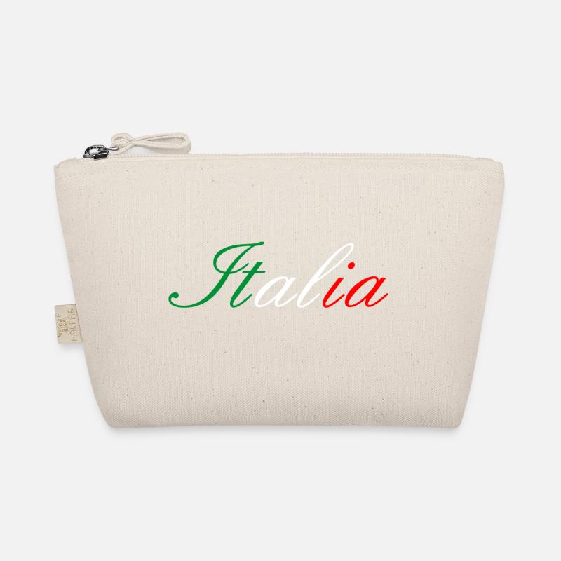 Italia écriture couleur drapeau - Trousse biologique - nature