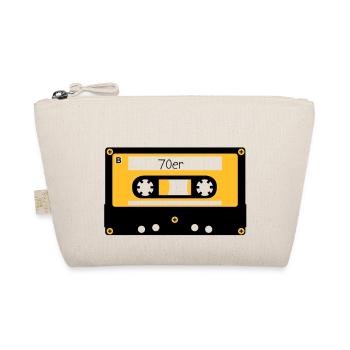 Kassette 70er - Bio-Täschchen - Natur - Vorne