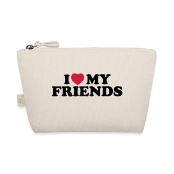 I love my friends - Trousse biologique - nature - Devant