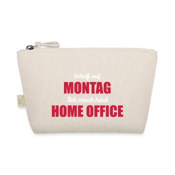 Scheiß auf Monat ich mach Home Office Geschenk - Bio-Täschchen - Natur - Vorne