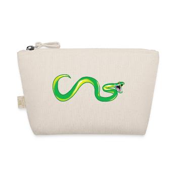 Poisonous snake green mamba snake shows fangs - Organic Pouch - nature - Front