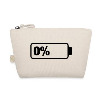 battery_empty_1__f1 - Bio-Täschchen - Natur - Vorne