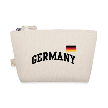 Deutschland Flagge - Germany-BRD-Fahne-Flagge - Bio-Täschchen - Natur - Vorne