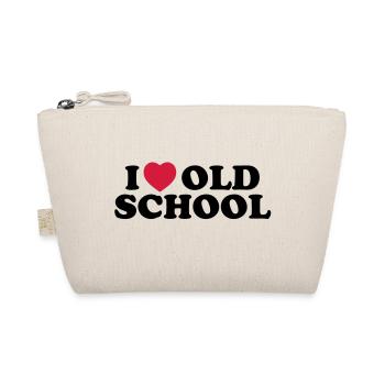I love old school - Bio-Täschchen - Natur - Vorne