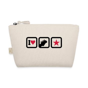 I heart rock stars (2c) - Organic Pouch - nature - Front