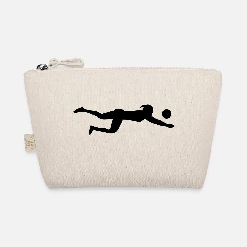 Volleyball silhouette - Organic Pouch - nature