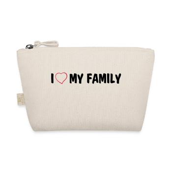 I love my family - Bio-Täschchen - Natur - Vorne