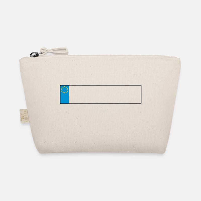 license plate europe_g1 - Organic Pouch - nature