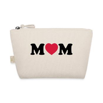 Mom heart - Organic Pouch - nature - Front