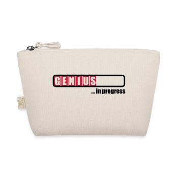 Genius in progress - Organic Pouch - nature - Front