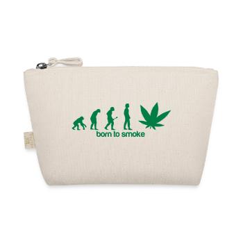 Weed Evolution -Born to smoke - Bio-Täschchen - Natur - Vorne